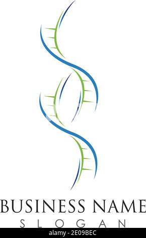Dna code logo design symbol illustration vector template Stock Vector ...