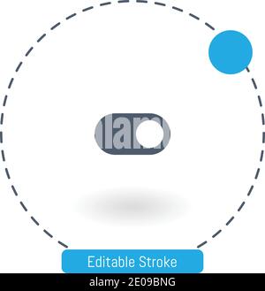 switch vector icon editable stroke outline icons for web and mobile Stock Vector