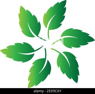 Logos of green Tree leaf ecology nature element vector Stock Vector