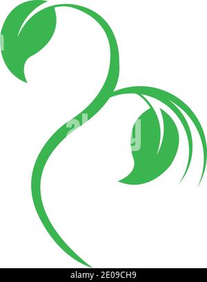Logos of green Tree leaf ecology nature element vector Stock Vector