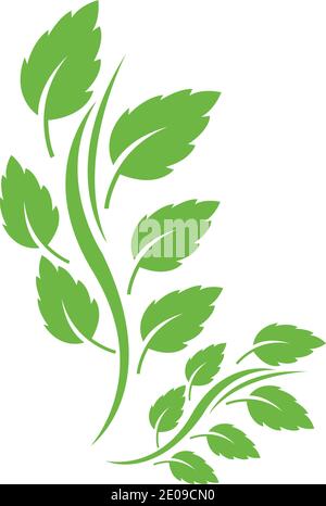 Logos of green Tree leaf ecology nature element vector Stock Vector