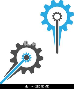 Gear Logo Template vector icon illustration design Stock Vector