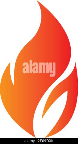 Fire with flame and feuer mit flamme Logo - Vector Stock Vector