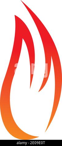 Fire with flame and feuer mit flamme Logo - Vector Stock Vector