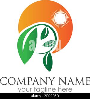 go green logo symbol vector illustration design template Stock Vector