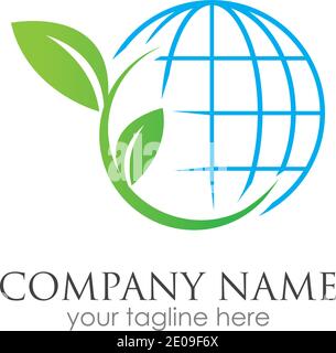 go green logo symbol vector illustration design template Stock Vector