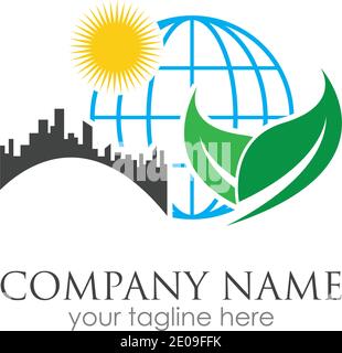 go green logo symbol vector illustration design template Stock Vector