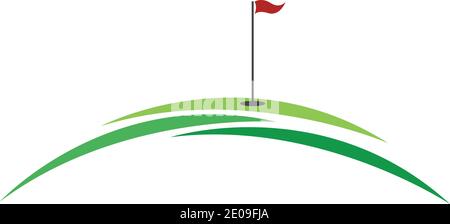 Golf Sport Logo Design Template, vector Illustration Stock Vector