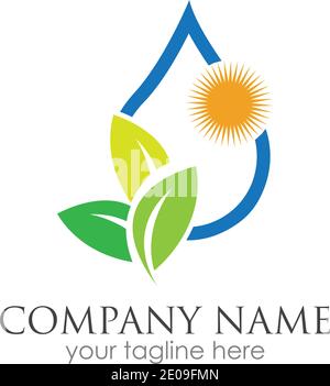 go green logo symbol vector illustration design template Stock Vector