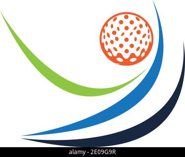 Golf Sport Logo Design Template, vector Illustration Stock Vector