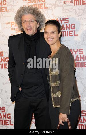 Elie Chouraqui and Isabelle Giordano attending the Parisian Premiere of 'In The Land of Blood and Honey' held at the MK2 Bibliotheque movie theatre in Paris, France on February 16, 2012. Photo by Nicolas Briquet/ABACAPRESS.COM Stock Photo