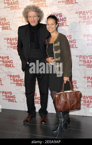 Elie Chouraqui and Isabelle Giordano attending the Parisian Premiere of 'In The Land of Blood and Honey' held at the MK2 Bibliotheque movie theatre in Paris, France on February 16, 2012. Photo by Nicolas Briquet/ABACAPRESS.COM Stock Photo