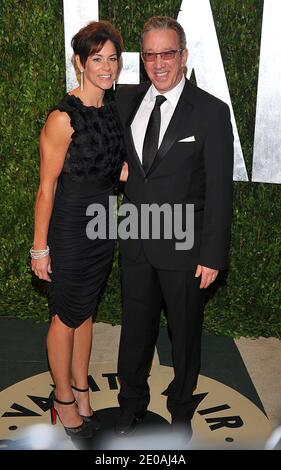 Jane Hajduk and Tim Allen arriving at the 2012 Vanity Fair Oscar Party, hosted by Graydon Carter, held at the Sunset Tower Hotel in Los Angeles, CA on February 26, 2012. Photo by Vince Bucci/ABACAPRESS.COM Stock Photo