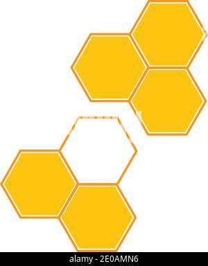 Honeycomb background texture illustration design Stock Vector