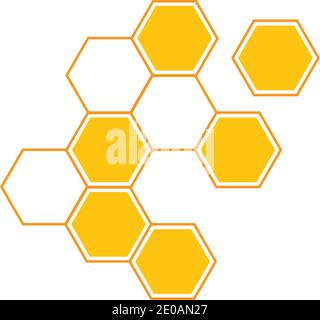 Honeycomb background texture illustration design Stock Vector