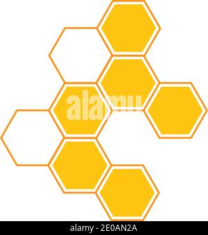 Honeycomb background texture illustration design Stock Vector
