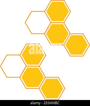 Honeycomb background texture illustration design Stock Vector