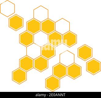 Honeycomb background texture illustration design Stock Vector