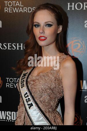 Miss USA 2012 Alyssa Campanella arriving for Escape To Total Rewards at Gotham Hall, in New York City, NY, USA on March 1, 2012. Photos by Morgan Dessalles/ABACAPRESS.COM Stock Photo