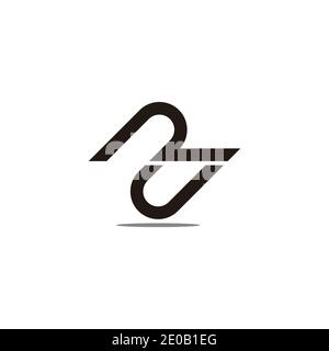 letter rj simple geometric flat linked logo vector Stock Vector