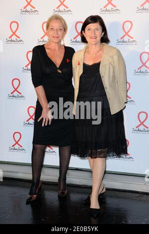 Beatrice de Foucauld and Daniele Odin posing at a photocall for