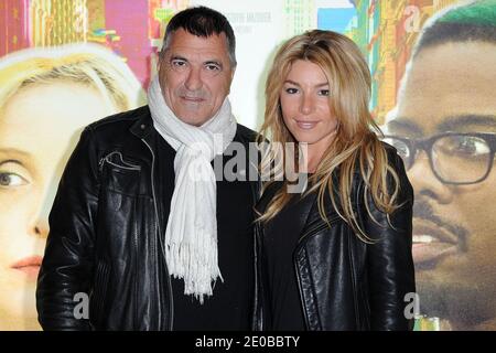 Jean-Marie Bigard and wife Lola Marois attending the Premiere of '2 Days in New York' held at the MK2 Bibliotheque movie theatre in Paris, France on March 19, 2012. Photo by Nicolas Briquet/ABACAPRESS.COM Stock Photo