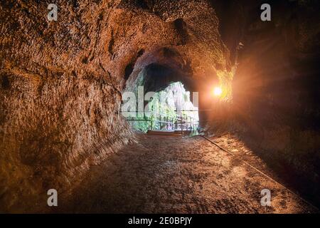 Thurston Lava tunnel. Big Island Hawaii Stock Photo