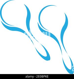 Maracas musical instrument icon. gradation style sign for mobile concept and web design. Percussion maracas flat vector icon. Brazilian carnival, Stock Vector