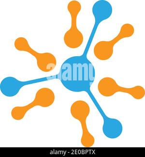 Molecule logo vector template element and symbol Stock Vector Image ...