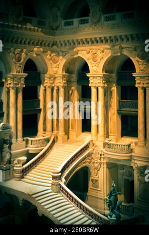 Scale model of Palais Garnier opera house in Paris Stock Photo