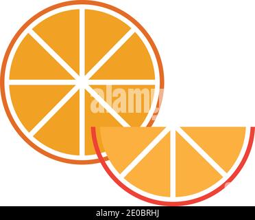 Orange logo design Vector icon illustration design Stock Vector