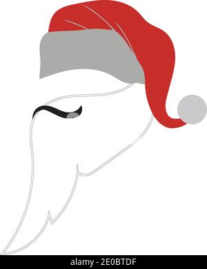 santa claus vector icon logo illustration design template Stock Vector