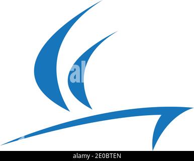 sailing logo vector icon concept illustration design template Stock Vector