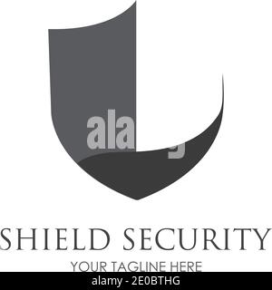 Shield  Security logo design vector illustration template Stock Vector