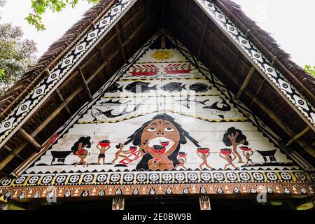 Museum Bai (traditional Palauan mens meeting house), Koror, Palau ...