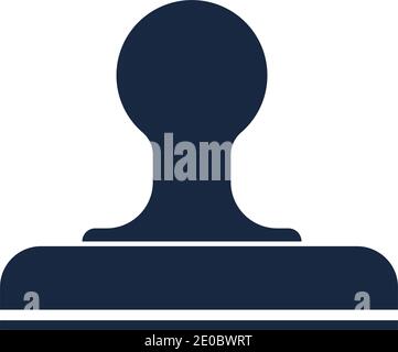 Stamp logo Icon Flat vector illustration design template Stock Vector