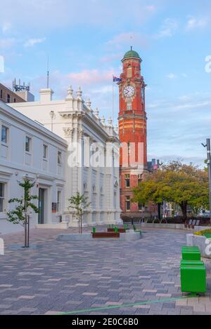 Launceston town hall and post office buildings in tasmania, Australia Stock Photo