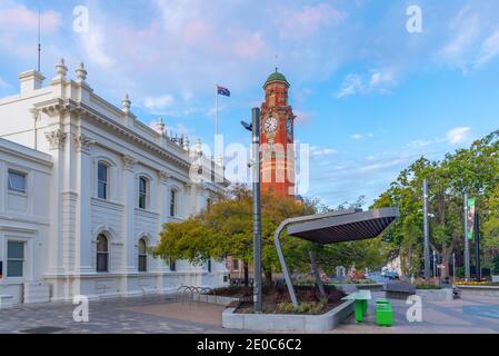 Launceston town hall and post office buildings in tasmania, Australia Stock Photo