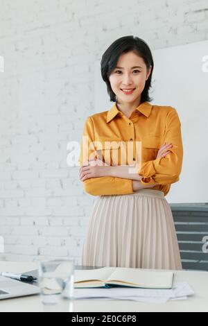 Business lady in the office work Stock Photo