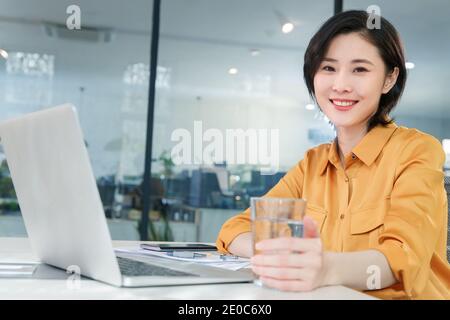 Business lady in the office work Stock Photo