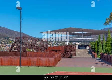 Outdoor art installations at MONA – Museum of old an new Art in Hobart, Australia Stock Photo