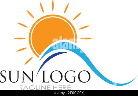 Sun Vector illustration Icon Logo Template design Stock Vector