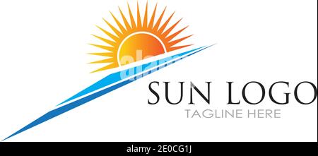Sun Vector illustration Icon Logo Template design Stock Vector