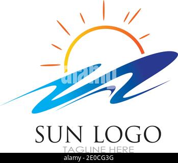 Sun Vector illustration Icon Logo Template design Stock Vector