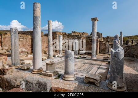 Delos, UNESCO World Heritage Site, near Mykonos, Cyclades, Greek Islands, Greece, Europe Stock Photo