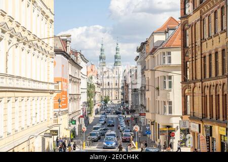 Street scene, Poznan, Poland, Europe Stock Photo