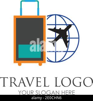 Travel logo vector icon design template-vector Stock Vector