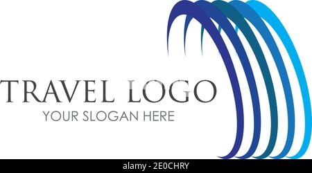 Travel logo vector icon design template-vector Stock Vector