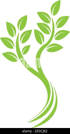 Tree logo template vector icon illustration Stock Vector