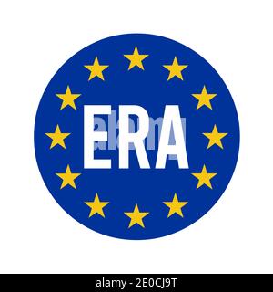 ERA, European Union agency for railways sign Stock Photo